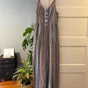 American Eagle Outfitters Multicolor Striped Jumpsuit